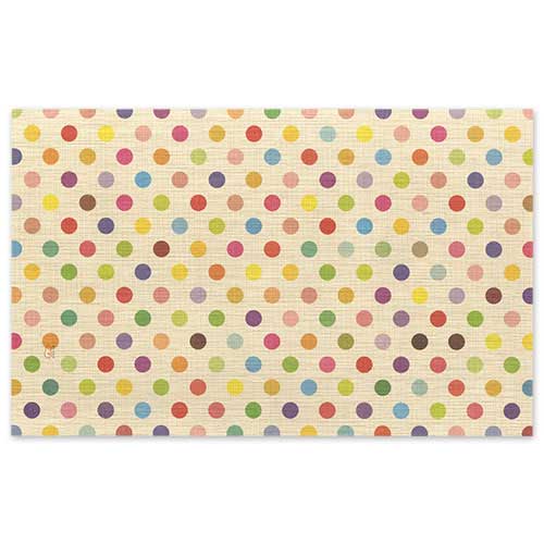 フリーサイズ判　彩り水玉文 (BD-025)　吉兆書包み　室町紗紙ブックカバー　和詩倶楽部　※在庫限り