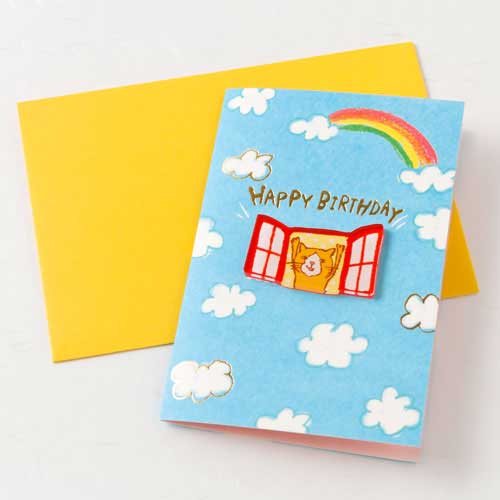 くちばしさくぞう　キャンディーバースデーカード　ハローハローハロー♪ (G-2679)　Kuchibashi Sakuzou Birthday card