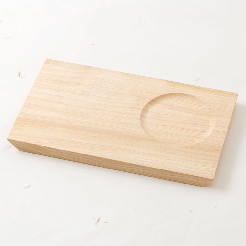 土佐龍　モーニングトレイ桧S　高知県の工芸品　Cypress Morning tray  Kochi craft