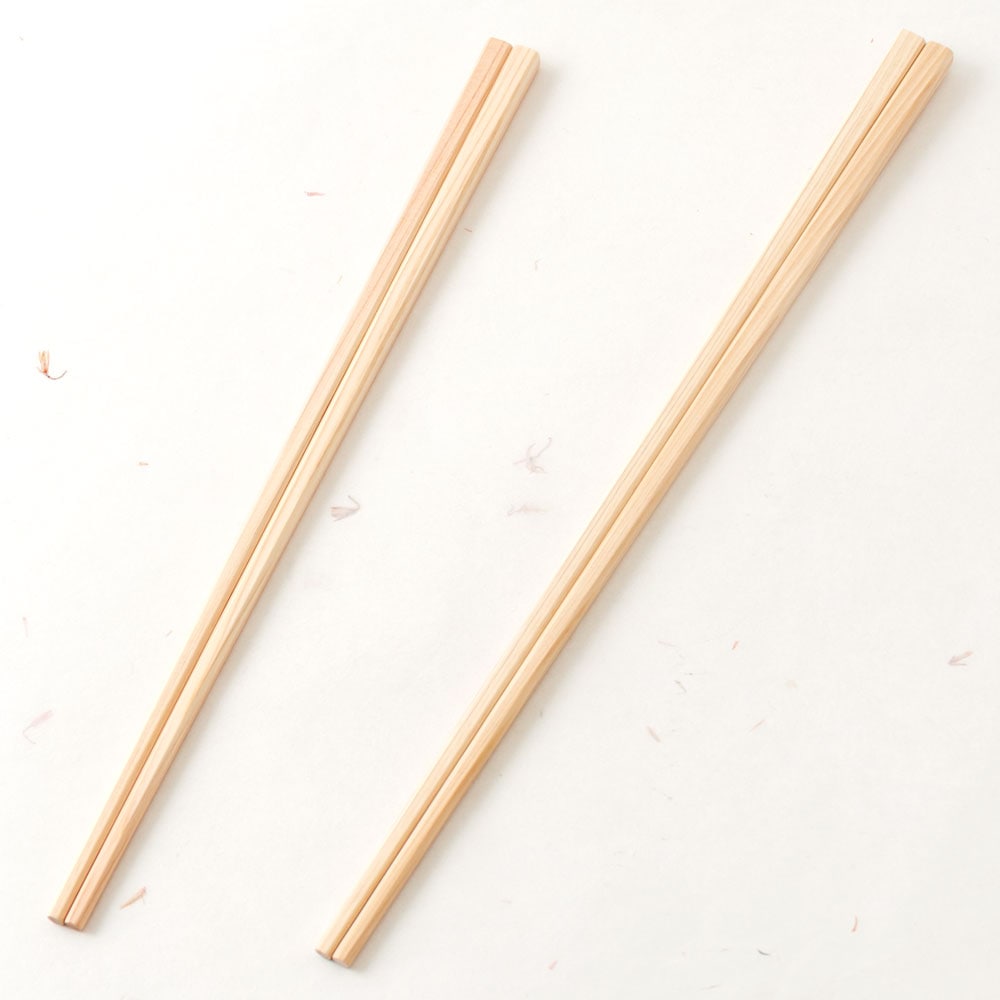 土佐龍　四万十ひのき　菜箸セット　大小２膳組　高知県の工芸品　Chopsticks set of cypress  Kochi craft