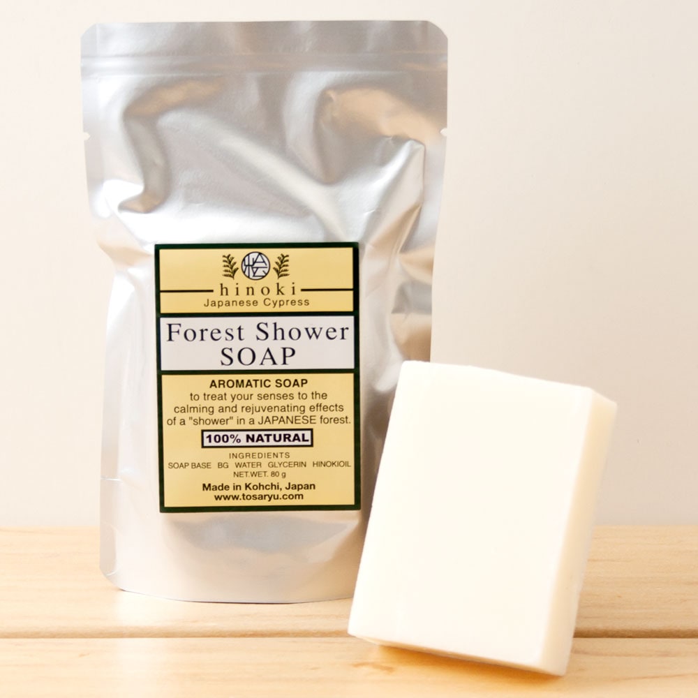 Tosaryu  FOREST SHOWER SOAP  Aroma soap scent of cypress  Kochi craft