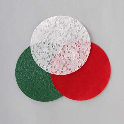 めでたや　クリスマス色コースター　S　9枚入（3色各3枚）　Christmas colored coaster