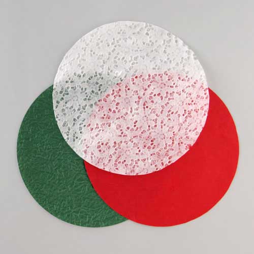 めでたや　クリスマス色コースター　M　9枚入（3色各3枚）　Christmas colored coaster