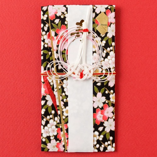 京友禅金封　祝儀袋　友禅夜桜 (SK-YZ)　結婚式などのお祝いに　Wedding envelope