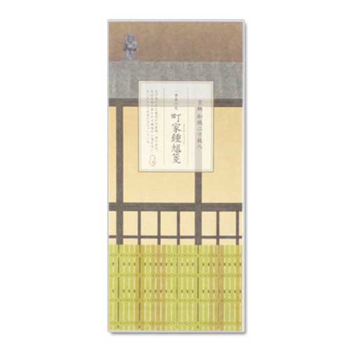 【一筆箋】一筆其の先箋　町家鍾馗箋 (IA-025)　同柄20枚綴　和詩倶楽部　Mini letter paper  Washi-club　※在庫限り