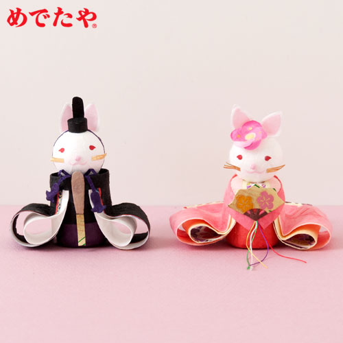 【和紙雛飾り】めでたや　ひな祭り　花月びな　Hina dolls  Japanese paper