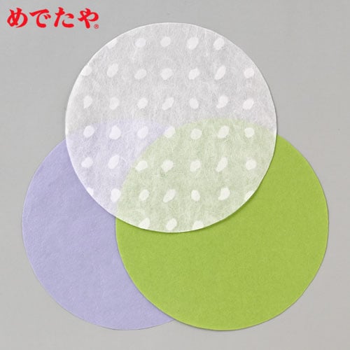 初夏色コースター　M　12枚入（3色各4枚）　めでたや　Early summer color coaster