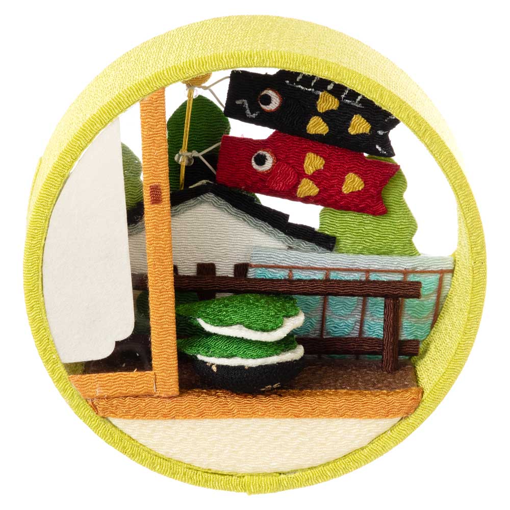 京都夢み屋〈京の町家歳時記〉5月 子供の日・二階の間 IM-5｜京町家の端午の節句をちりめんで写した、季節の置き飾り