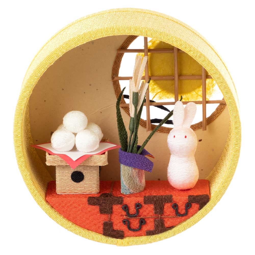 京都夢み屋〈京の町家歳時記〉9月 お月見・円窓 IM-9｜京町家の月見の