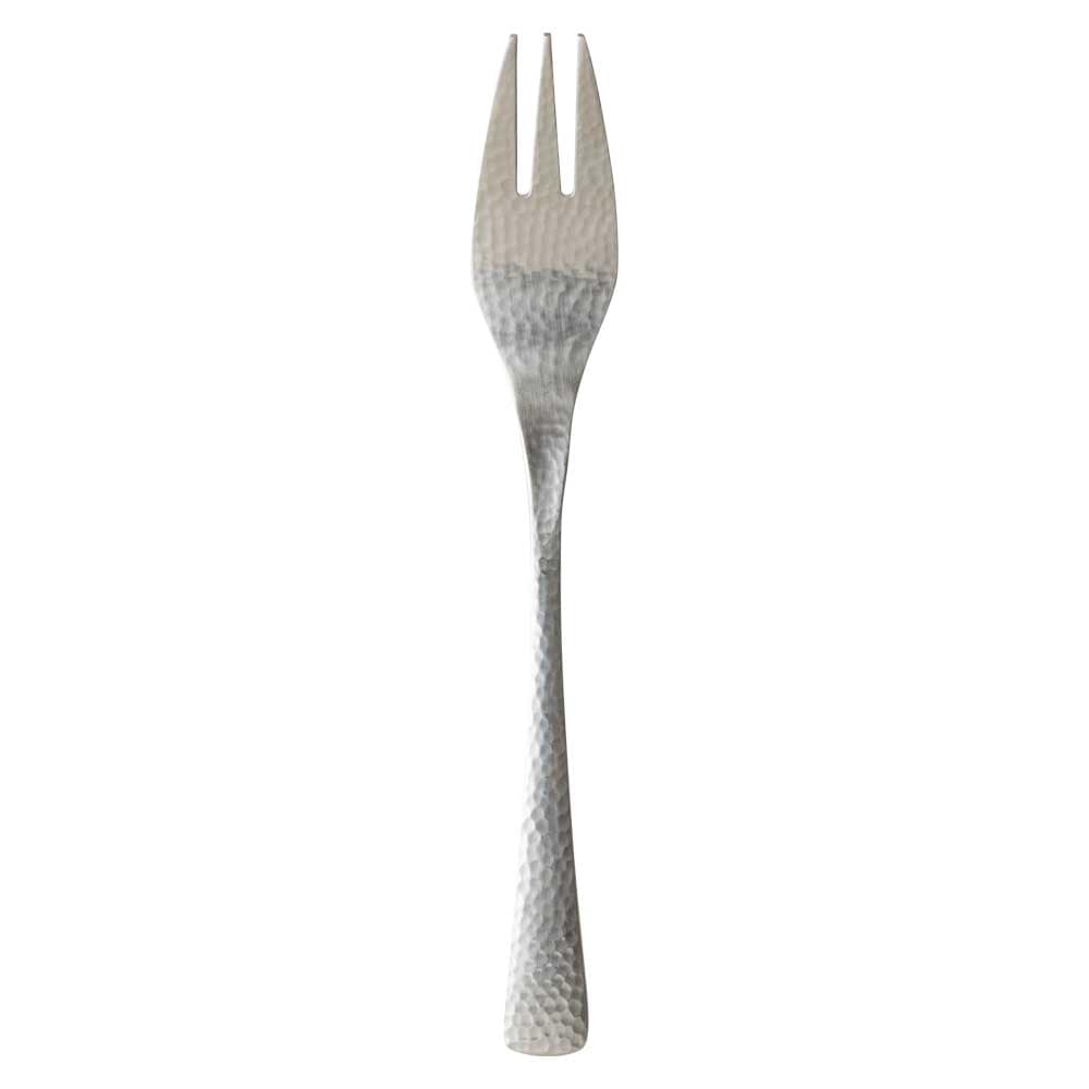 和味（なごみ）〈デザートフォーク・長さ19cm・落ち着きのある槌目模様〉