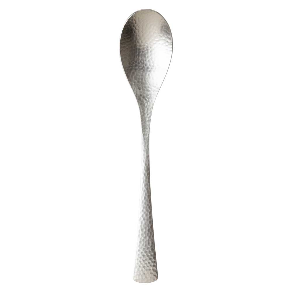 和味（なごみ）　デザートスプーン　長さ18.5cm　落ち着きのある槌目模様　和の食卓に　和風カトラリー　ステンレス製　日本製　新潟県の金属製品|カトラリー（ナイフ・フォーク・スプーン）|食器・キッチン