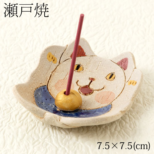瀬戸焼〈民芸香立て・招猫・愛知県の工芸品〉