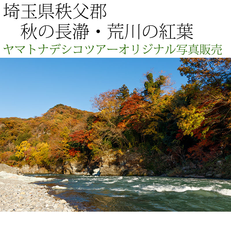 日本紀行　埼玉県秩父郡　秋の長瀞・荒川の紅葉 (nk11-171116-54)　当店オリジナル写真販売　Original photograph  Autumn leaves of Nagatoro