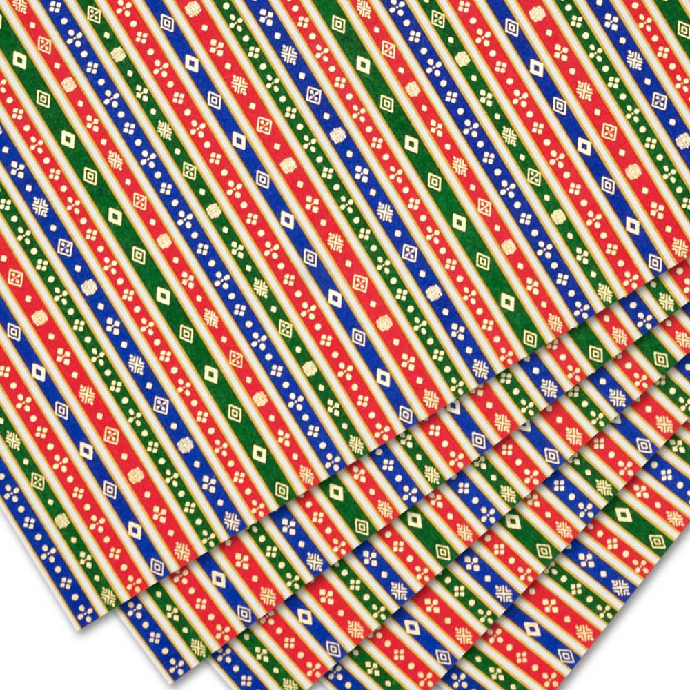 千代紙　ひな壇友禅紙　特寸5枚セット（54×39.5cm）　Chiyogami  Japanese pattern paper