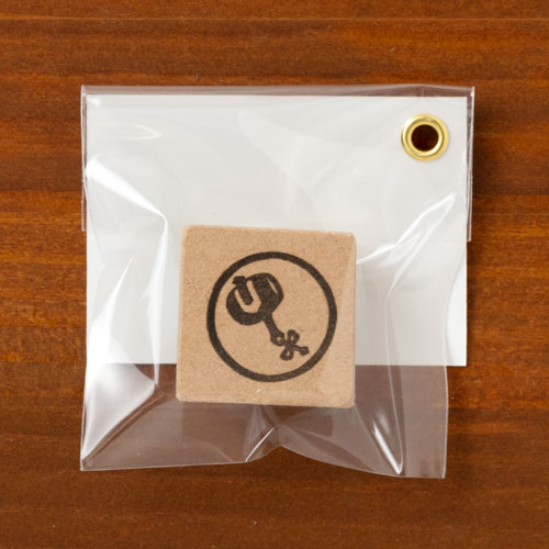 めでたいシリーズはんこ　こづち　消しゴムはんこ　ただのやまもと　Auspicious pattern hanko stamp