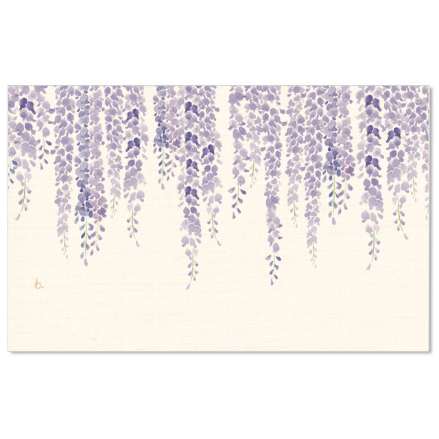 沓掛ろっか　フリーサイズ判　藤 (RBD-002)　吉兆書包み　室町紗紙ブックカバー　和詩倶楽部　Japanese pattern book cover  Kutsukake Rokka  Washi club