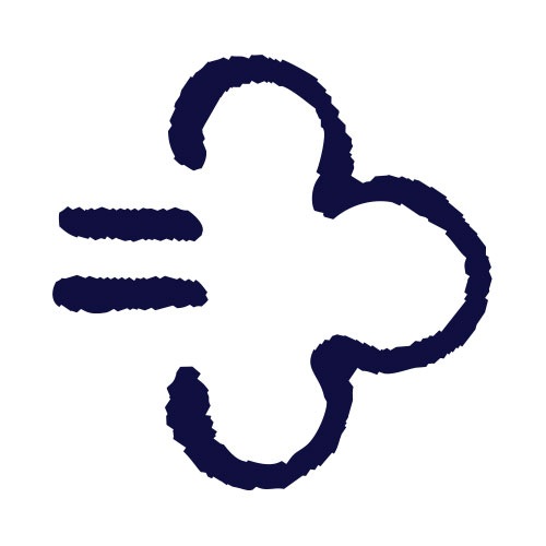 ダッシュ (11021-035)　ニューミニワンポイントスタンプ　年賀状用　こどものかお　Stamp for New Years greeting card|はんこ・スタンプ|和柄ステーショナリー