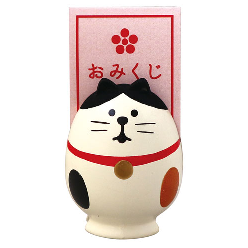 concombre おみくじメモスタンド 福猫 (ZCB-92714) 開運招福松足