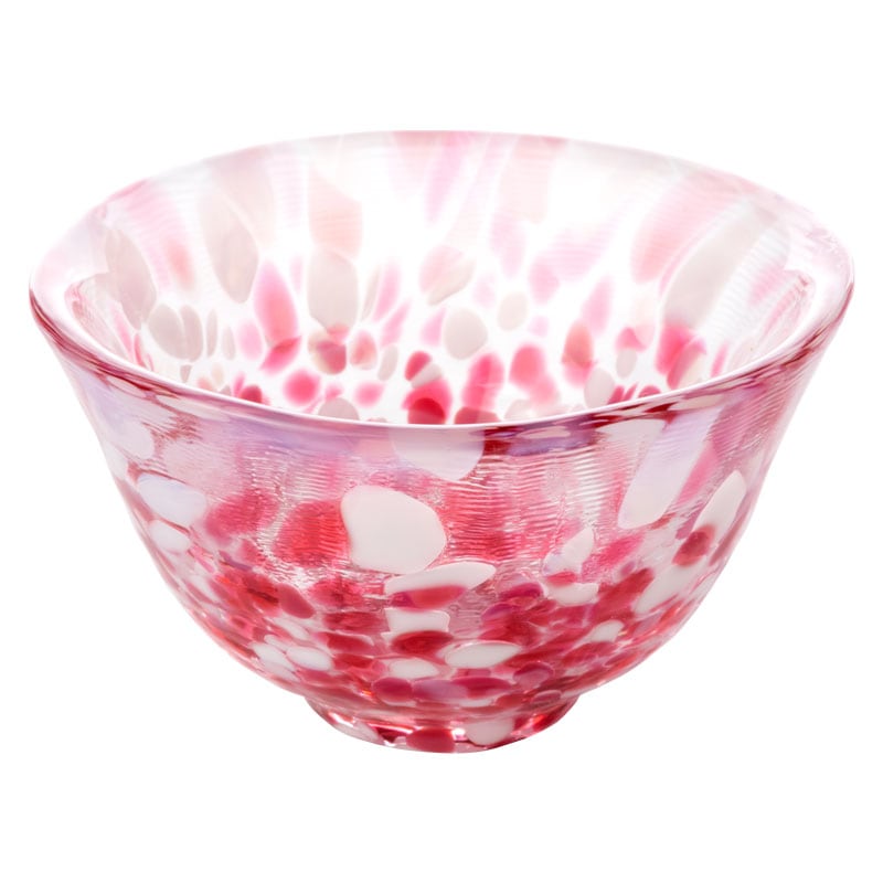 津軽びいどろ〈盃・桜吹雪・猪口・ガラス酒器〉