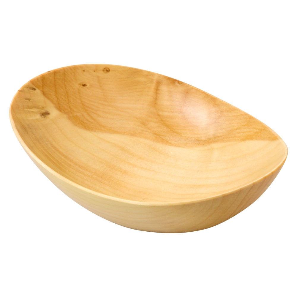銘木　楕円小鉢　銀杏（いちょう）　京都・美山　銘木工芸　山匠　Wooden ellipse small bowl  Ginkgo  Works of Japanese precious wood
