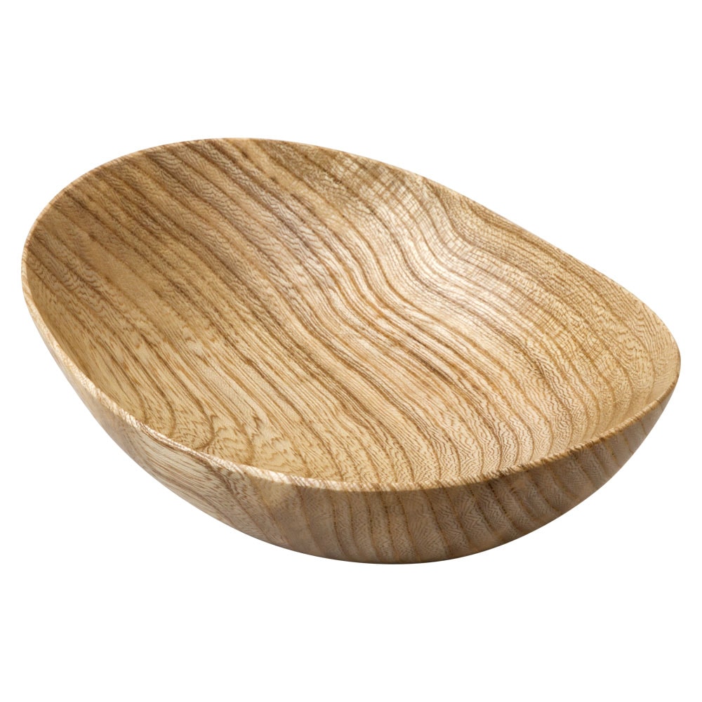 銘木　楕円小鉢　栓（せん）　京都・美山　銘木工芸　山匠　Wooden ellipse small bowl  Kalapanax  Works of Japanese precious wood