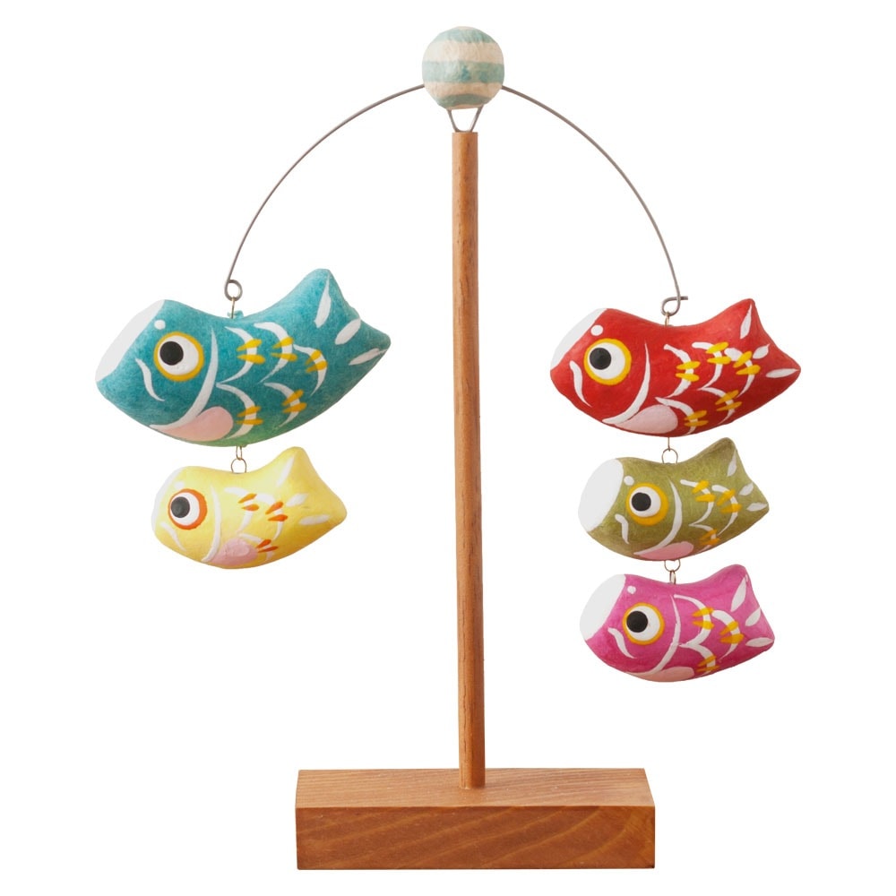 和紙皐月飾り 親子鯉のぼりやじろべえ 端午の節句・こどもの日 Boys