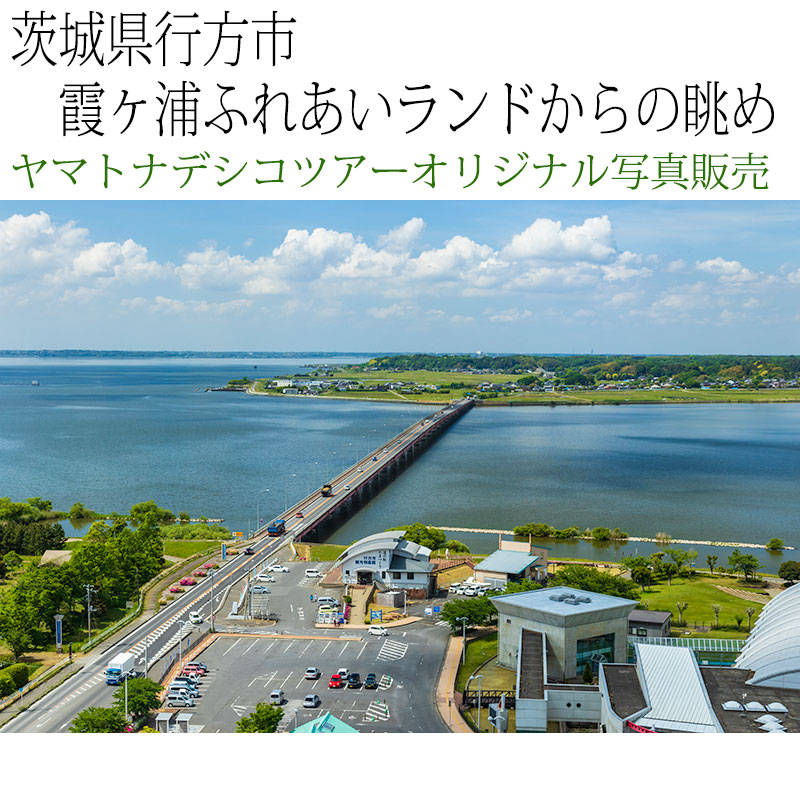 日本紀行 茨城県行方市 霞ヶ浦ふれあいランド 虹の塔からの眺め 霞ヶ浦大橋 (nk08-190516-010) 当店オリジナル写真販売 ...