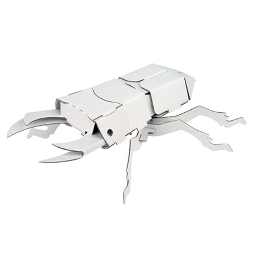 ダンボール昆虫工作キット　クワガタムシ　オオクワガタ　のりもはさみも使わずに組み立てられるペーパークラフト　Cardboard craft kit  Insect|工作用素材・お絵かき・ぬり絵|なつか