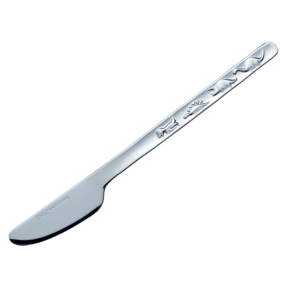 恐竜カトラリー　デザートナイフ　ステンレス製キッズ食器　子供用　新潟県の金属製品　Stainless steel cutlery  Niigata craft|カトラリー（ナイフ・フォーク・スプーン）