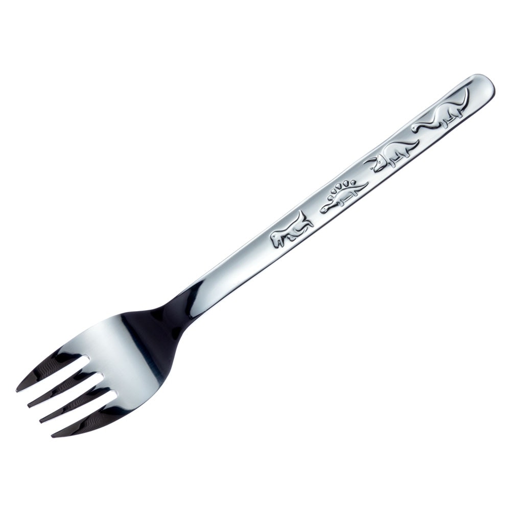 恐竜カトラリー　デザートフォーク　ステンレス製キッズ食器　子供用　新潟県の金属製品　Stainless steel cutlery  Niigata craft