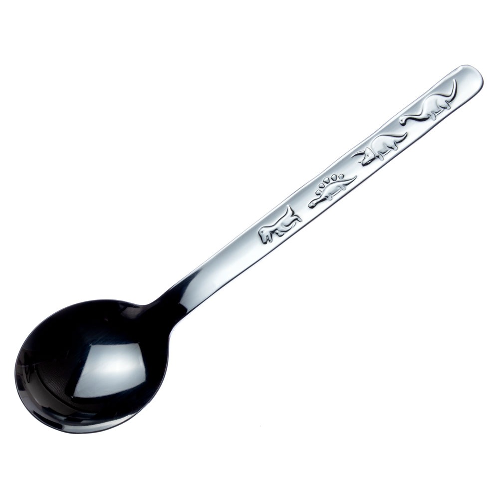 恐竜カトラリー　デザートスプーン　ステンレス製キッズ食器　子供用　新潟県の金属製品　Stainless steel cutlery  Niigata craft|カトラリー（ナイフ・フォーク・スプーン