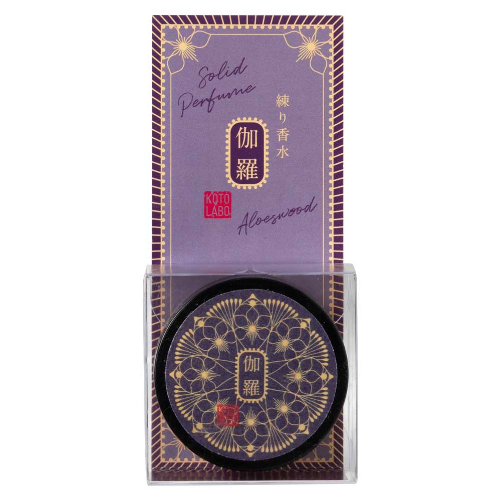 コトラボ　金箔入り透明練り香水　伽羅の香り4g　ソリッドパフューム　Kotolabo solid perfume  Aloeswood