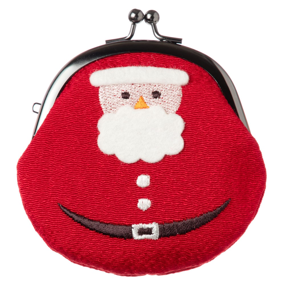 クリスマスがま口　サンタクロース　がま口小銭入れ　スーベニール　Christmas purse