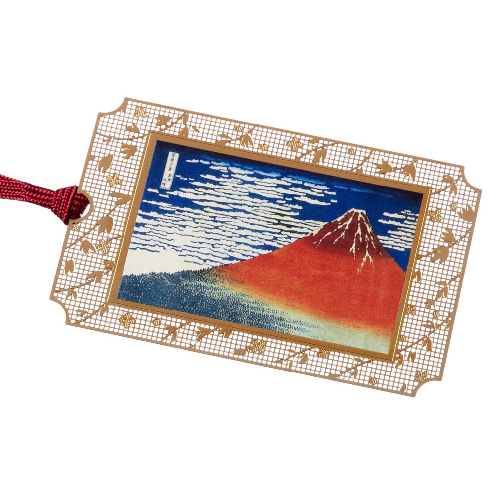金の栞〈浮世絵しおり〉北斎・神奈川沖浪裏 UK002｜葛飾北斎の名作