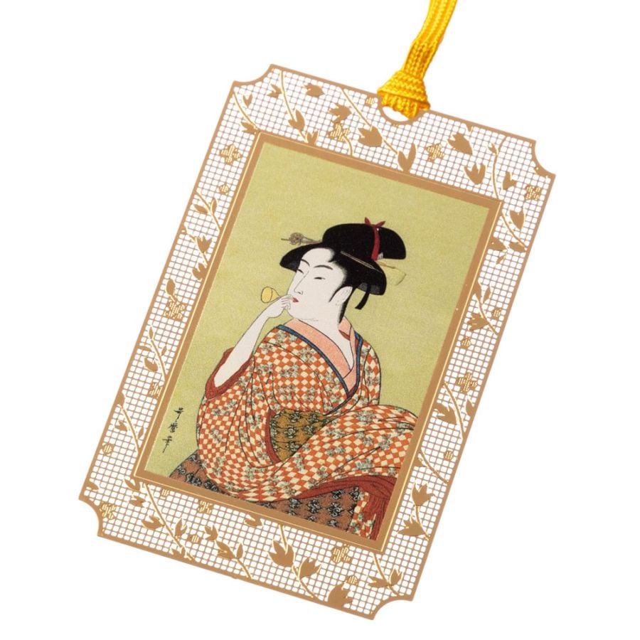 金の栞〈浮世絵しおり〉北斎・神奈川沖浪裏 UK002｜葛飾北斎の名作
