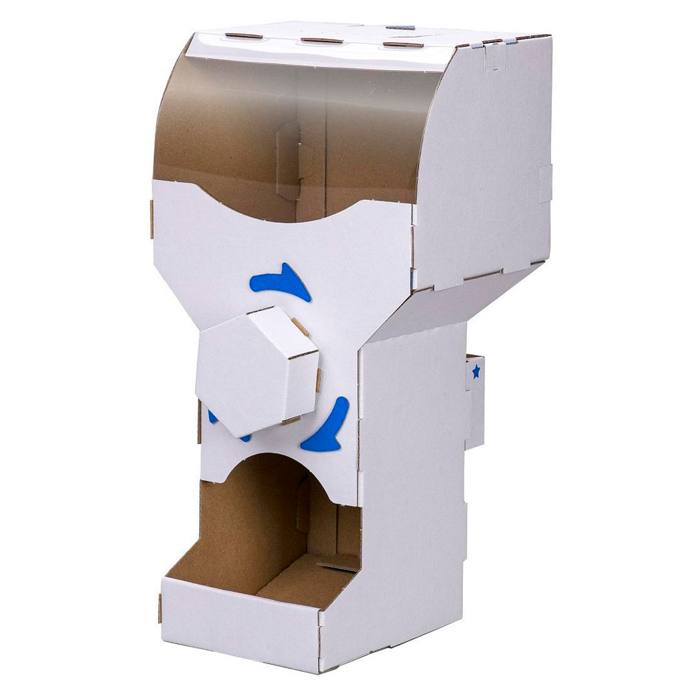 ダンボール工作キット　カプセルガチャ　のりもはさみも使わずに組み立てられるペーパークラフト　Cardboard craft kit