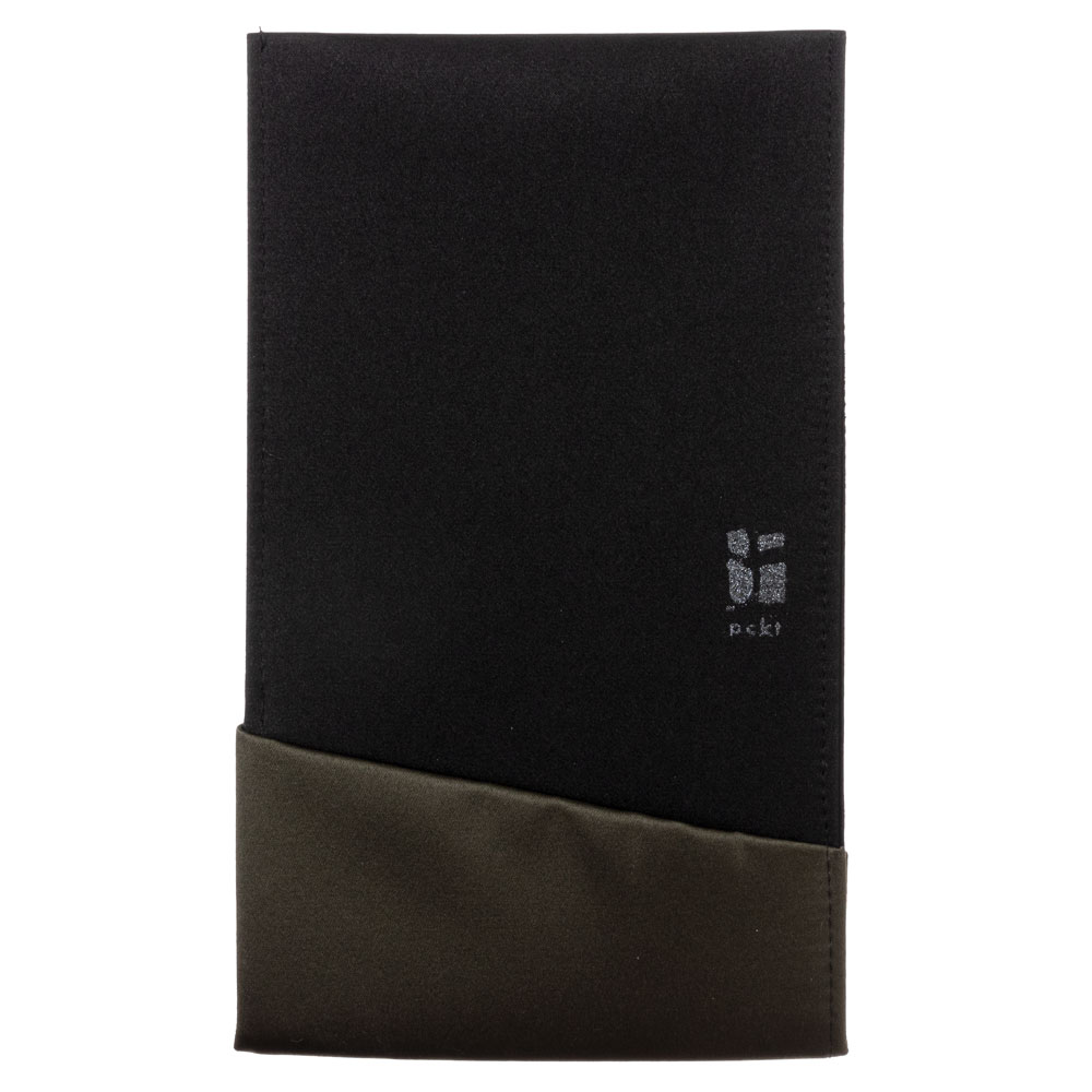 ポケットふくさ　ブラック／カーキ (SFK02-02)　慶弔両用　スーツの内ポケットに収まる袱紗