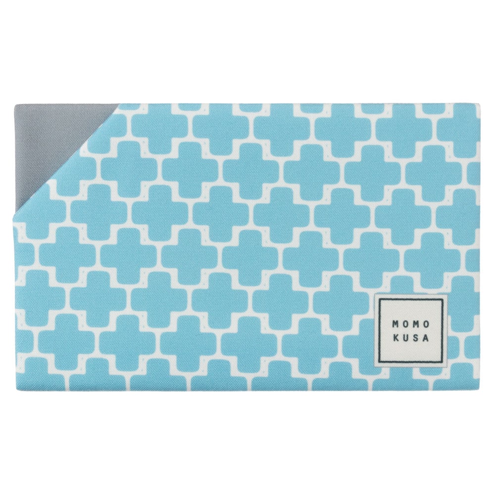 百草ふくさ　水あみめ (SFM04-02)　北欧調のオリジナルプリント袱紗