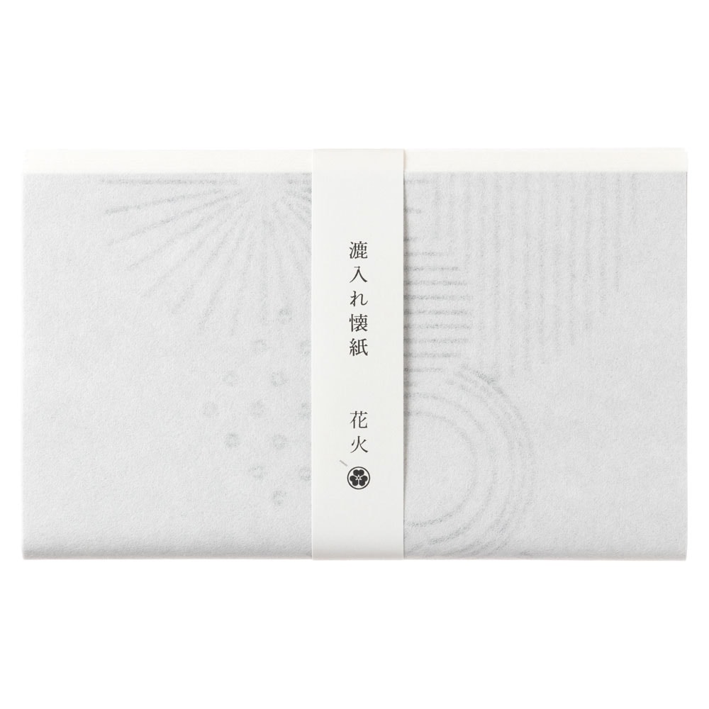 辻徳　漉入れ懐紙　花火　20枚入り　美濃和紙　Sukiire kaishi  Japanese paper