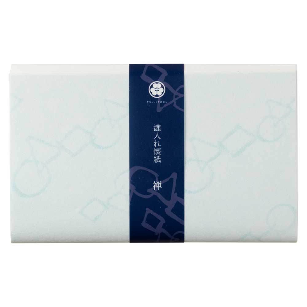 辻徳　漉入れ懐紙　禅　20枚入り　美濃和紙　Sukiire kaishi  Japanese paper|懐紙・懐紙入れ|和小物