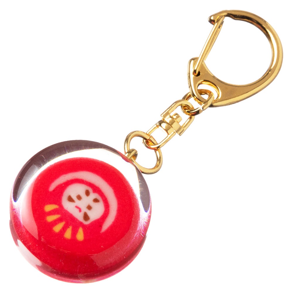 nanaco plus+　飴のキーホルダー　だるま（家内安全）　縁起飴　ナナコプラス　Candy key ring|キーホルダー|和小物