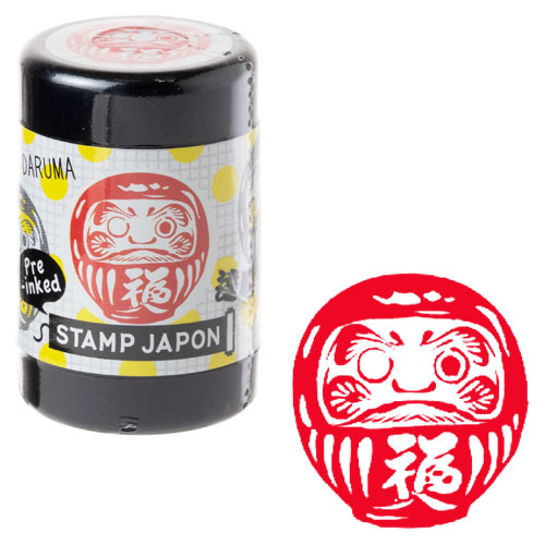 スタンプジャポン浸透印 だるま (0548-008) インクカラー：朱 こども