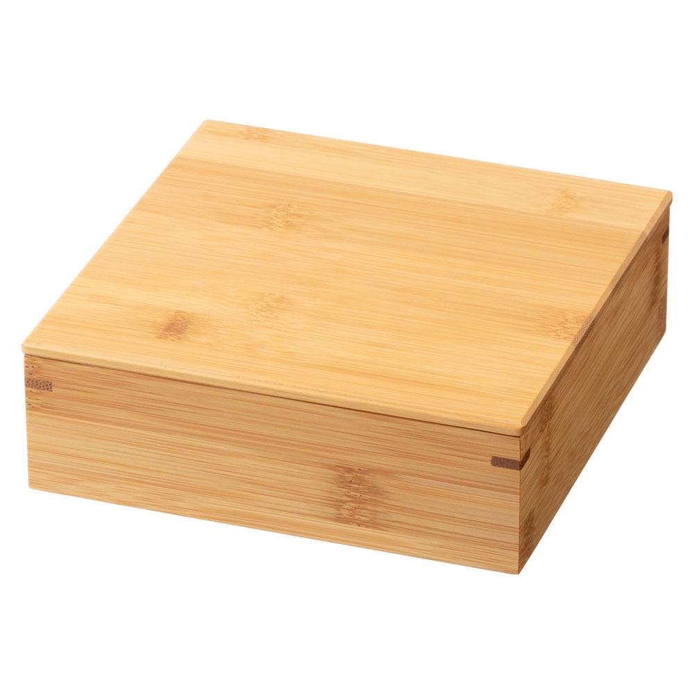 竹の弁当箱　スス正角１段弁当箱 (5509)　Bento made of bamboo|弁当箱|食器・キッチン