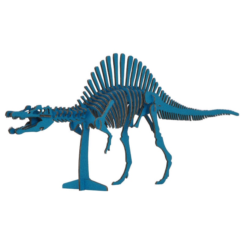 DINOSAUR恐竜骨格工作キット〈スピノサウルス・ブルー〉｜ダンボールで作る、立体の恐竜骨格　※在庫限り