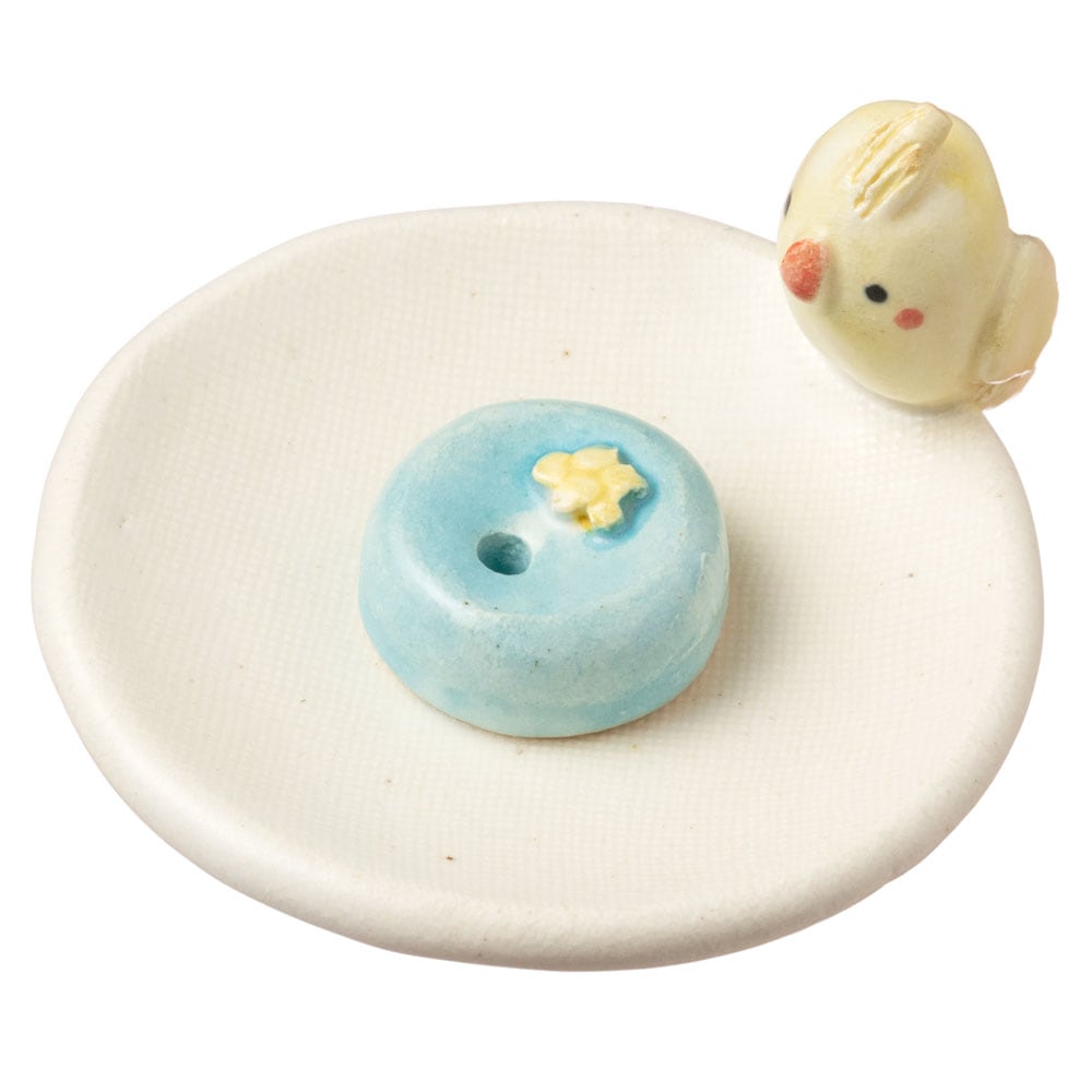 オカメインコ〈香立・瀬戸焼のお香立て・愛知県の工芸品〉