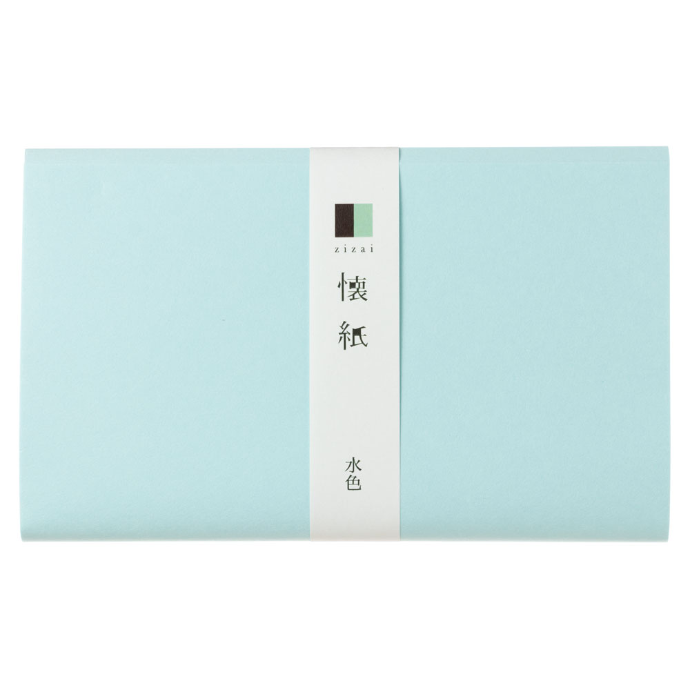 辻徳　無地懐紙　水色　20枚入り　越前和紙　Kaishi  Japanese paper|懐紙・懐紙入れ|和小物