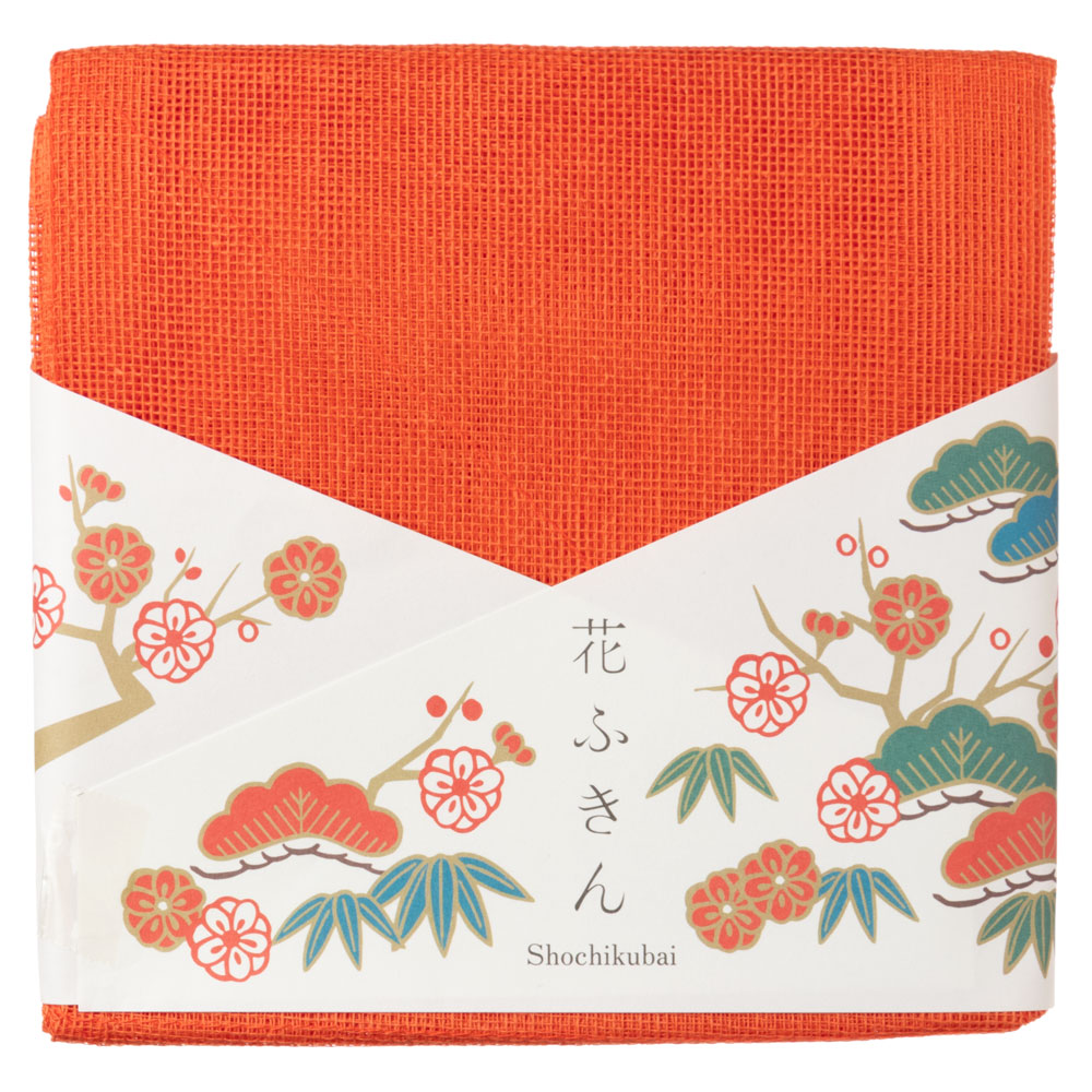 遊 中川　花ふきん　松竹梅　お正月のご挨拶や贈り物に　蚊帳生地2枚重ね布巾|ふきん|食器・キッチン