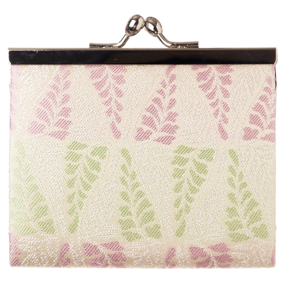 京都あらいそ　西陣織名物裂　小銭入れ・薄型097　立涌藤尽し文様　Kyoto nishijin  Coin purse