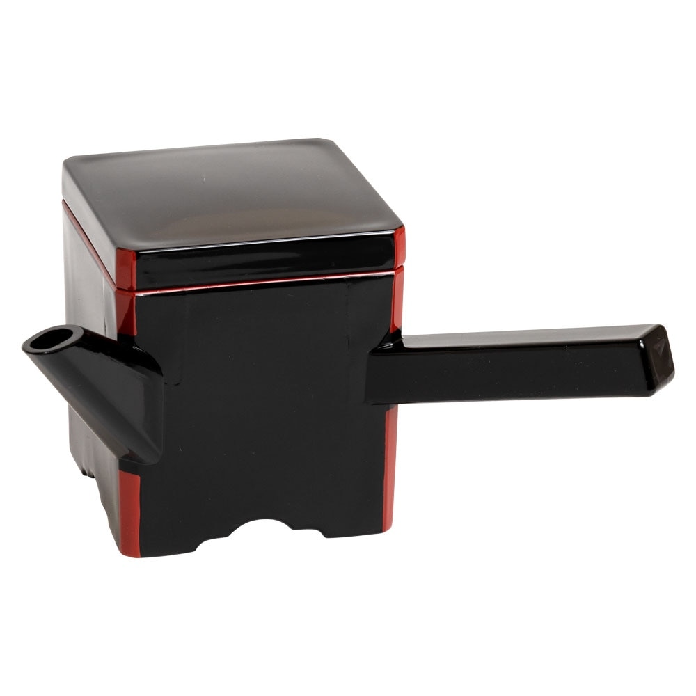 湯筒（ゆとう）そば湯入れ 角小・黒 330ml 自宅で蕎麦を楽しむテーブル