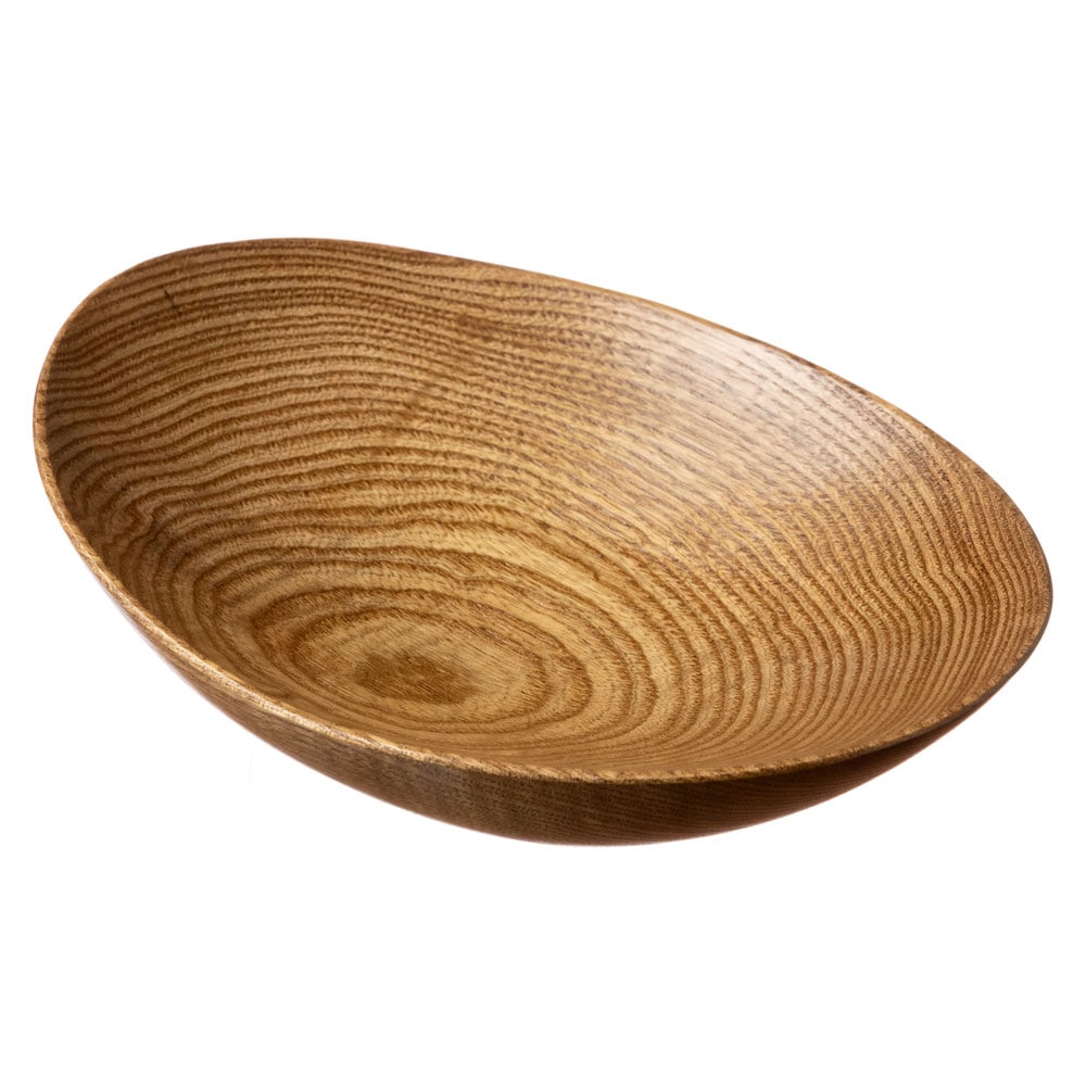 銘木　楕円中鉢　黄蘗（きはだ）　京都・美山　銘木工芸　山匠　Wooden ellipse small bowl  Works of Japanese precious wood